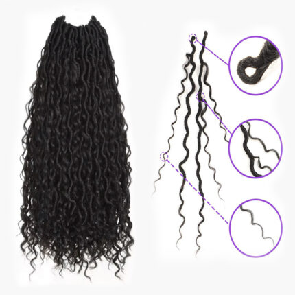 Boho Goddess Faux River Locs 1